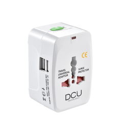 ADAPTADOR DE VIAJE UNIVERSAL DCU 37400210 + 2 USB