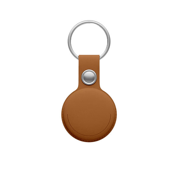 LEOTEC MITAG compatible con IOS Find My y Siri + Llavero Marron