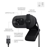 Miniatura 12 de WEBCAM BRIO 100 FHD WEBCAM GRAPHITE USB  EMEA28-9 35