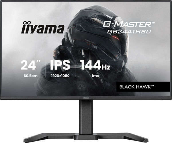 MONITOR IIYAMA 24 PULGADAS RESOLUCION FULL HD (1920X1080), PANEL IPS, 1 MS (MPRT), 100 HZ, BRILLO 250, CONTRASTE 1300:1, HDMI, DISPLAYPORT, USB HUB, A