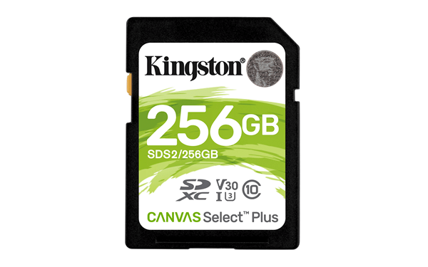 256gb sdxc canvas select plus 100r c10 uhs-i u3 v 30