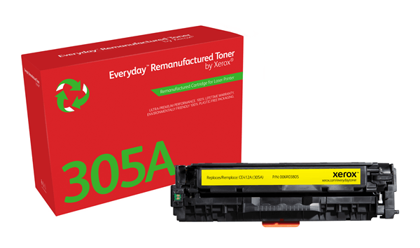 XEROX Everyday Toner para HP 305A Color LaserJet Pro 300 M351(CE412A) Amarillo