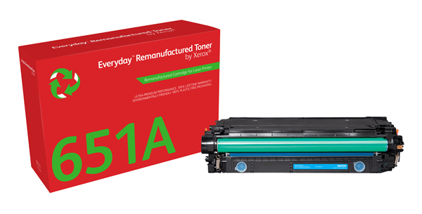 XEROX Everyday Toner para HP LJ M750 (CE341A/CE271A/CE741A) n? 651A / 650A / 307A. Cyan