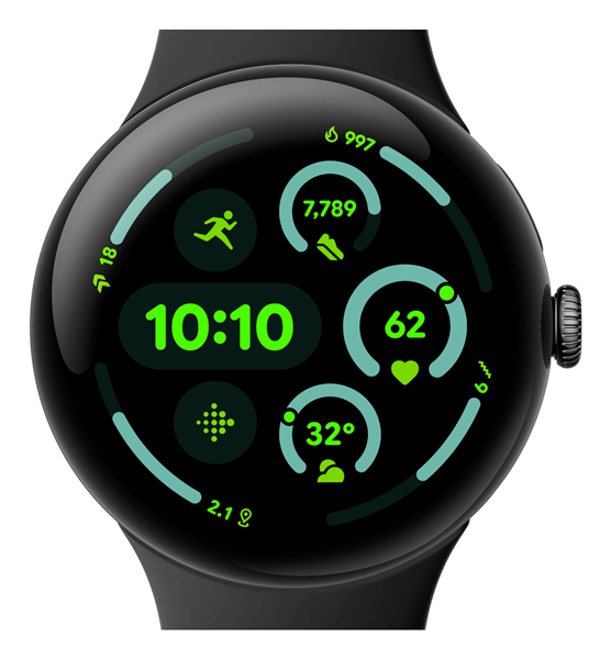 Pixel Watch 3/45mm/Wifi Black/Black