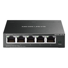 SWITCH NO GESTIONABLE MERCUSYS MS105GS-M2  5P 5x2.5Gb CARCASA METALICA