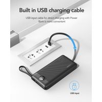 Miniatura 13 de Veger VG W2059 Power Bank 20 000 mAh Con 4 cables USB C Micro USB 8 Pin USB A