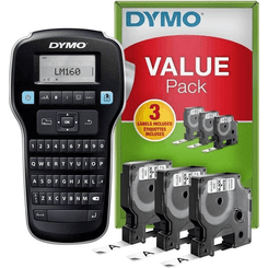 ROTULADORA LABERMANAGER 160 + 3 CINTAS D1 12MM NEGRO/BLANCO VALUE PACK DYMO 2142267