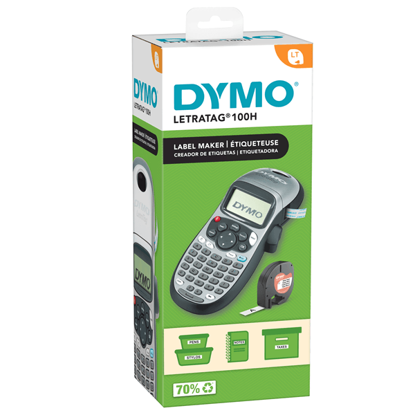 DYMO Rotuladora LETRATAG LT100H PORTATIL SILVER