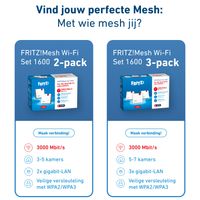 Miniatura 9 de Fritz! Mesh WiFi Set 1600 3-pk Repeater WiFi6