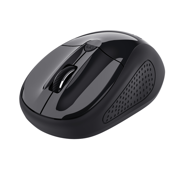 MOUSE TRUST WIRELESS BASICS 4 BOTONES Y RUEDA DESPLAZAMIENTO 800-1600DPI COLOR NEGRO 24658