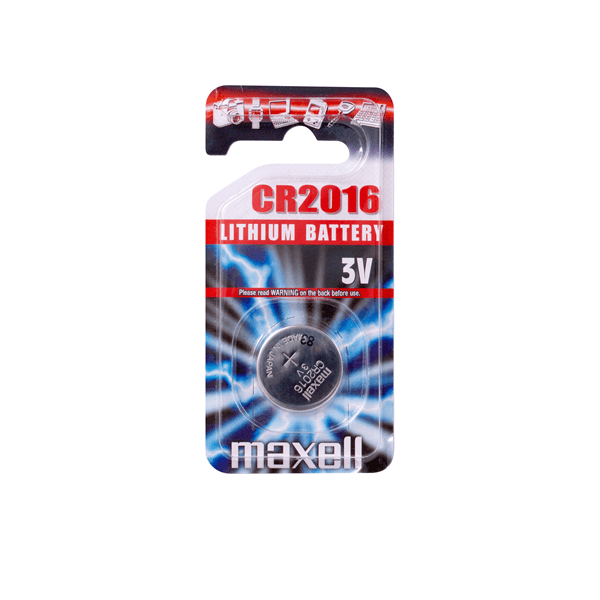 PILAS CR2016 MAXELL CR2016-B1 GD 3V BLISTER 1 UNIDAD (ecotasas incluidas)