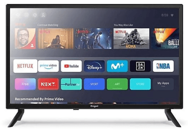 ENGEL TV LED 24"-TDT2/C - HD -SMARTV NETFLIX/AMAZON. MODO HOSPITALITY
