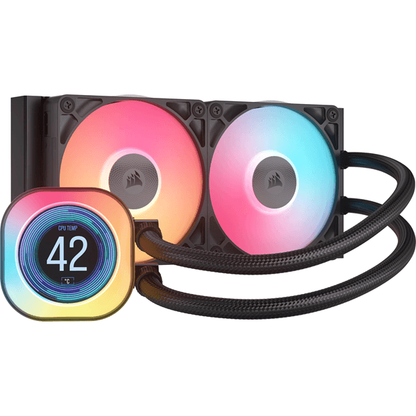 VENTI. CPU CORSAIR ICUE LINK TITAN 240 RX LCD AIO 240MM RADIATOR LIQUID CW-9061022-WW