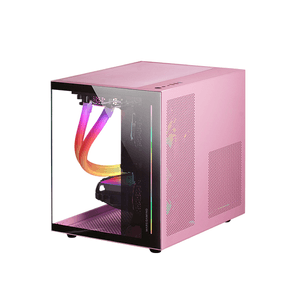 CAJA-MICROATX-MASR-GAMING-MC-VIEW-BLACK-PINK-FRONTAL-Y-LATERAL-DE-CRISTAL-TEMPLADO-CONTINUO-DOBLE-CAMARA-SIN-FUENTE-NI-VENTILADORES