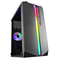 Miniatura 1 de Caja MARS GAMING  MC-S1 Negro Caja PC Compacta Gaming Micro-ATX Iluminación ARGB 12 Modos Ventilador FRGB Ventana Lateral Completa RGB Negro