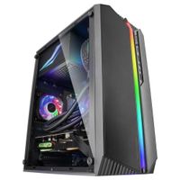 Miniatura 5 de Caja MARS GAMING  MC-S1 Negro Caja PC Compacta Gaming Micro-ATX Iluminación ARGB 12 Modos Ventilador FRGB Ventana Lateral Completa RGB Negro
