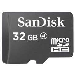 MEMORIA 32 GB MICRO SDHC SANDISK CLASE 4