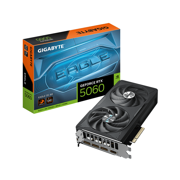 Tarjeta Gráfica GIGABYTEGeForce RTX 5060 GDDR7 8GB Negro