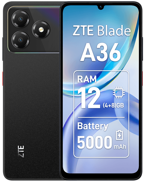 ZTE Blade A36 6.75" 4G 4GB/64GB Negro