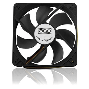 VENTILADOR 8CM 3GO NEGRO