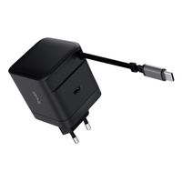 Miniatura 3 de CARGADOR USB-C TRUST MAXO 65W PD CABLE SOLDADO RETRACTABLE 2XUSB-C NEGRO