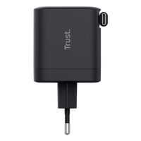 Miniatura 7 de CARGADOR USB-C TRUST MAXO 65W PD CABLE SOLDADO RETRACTABLE 2XUSB-C NEGRO