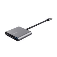Miniatura 2 de DOCKING USB-C TRUST DALYX 3 EN 1 1xHDMI 4K 1xUSB-A 3.2 1xUSB-C PD 100W GRIS