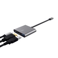 Miniatura 3 de DOCKING USB-C TRUST DALYX 3 EN 1 1xHDMI 4K 1xUSB-A 3.2 1xUSB-C PD 100W GRIS