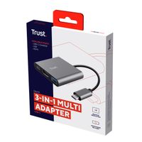 Miniatura 6 de DOCKING USB-C TRUST DALYX 3 EN 1 1xHDMI 4K 1xUSB-A 3.2 1xUSB-C PD 100W GRIS