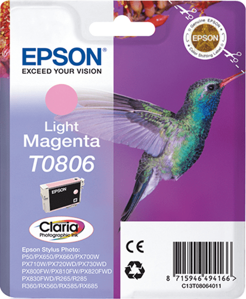 CARTUCHO EPSON MAGENTA T0806 C13T08064011
