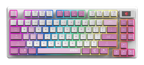 TECLADO MSI FORGE GK600 TKL W VIOLET ES