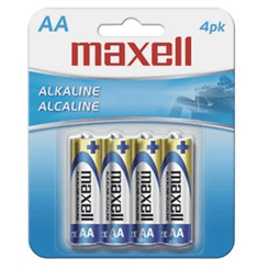 PILAS AA MAXELL LR06-B4 1.5V BLISTER 4 UNIDADES (ecotasas incluidas)