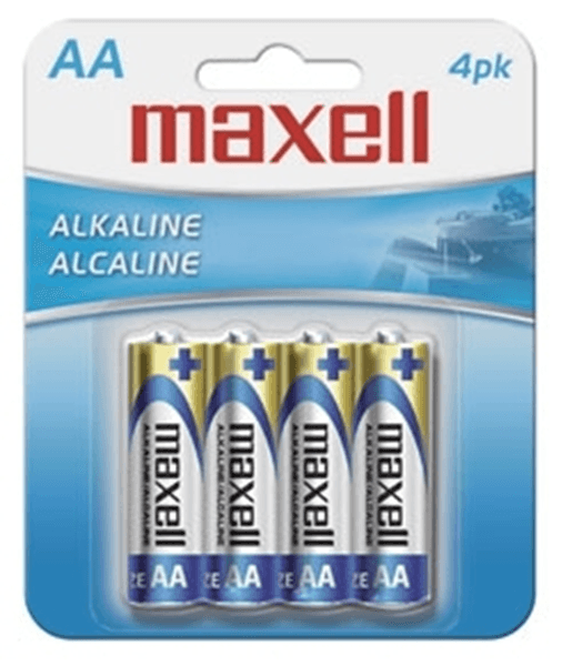 PILAS AA MAXELL LR06-B4 1.5V BLISTER 4 UNIDADES (ecotasas incluidas)