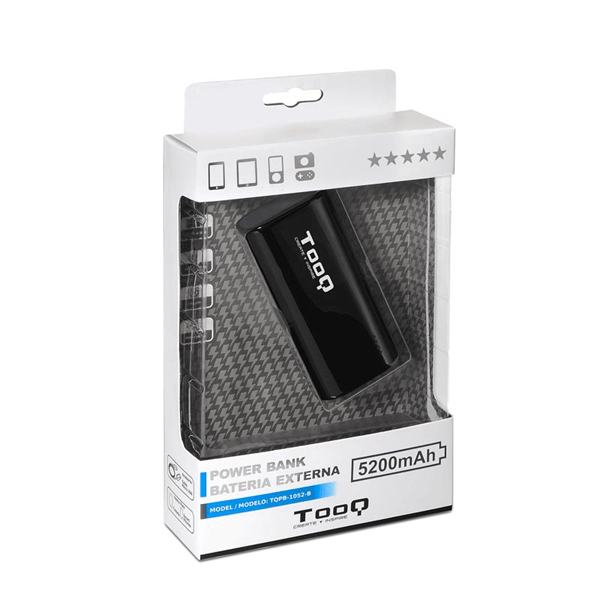 powerbank tooq tqpb-1052-b 5200mah negro