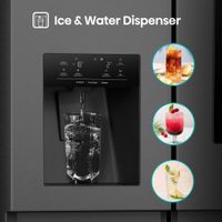 Miniatura 3 de FRIGORIFICO AMERICANO HISENSE RS9P628GPFE NOFROST E NEGRO
