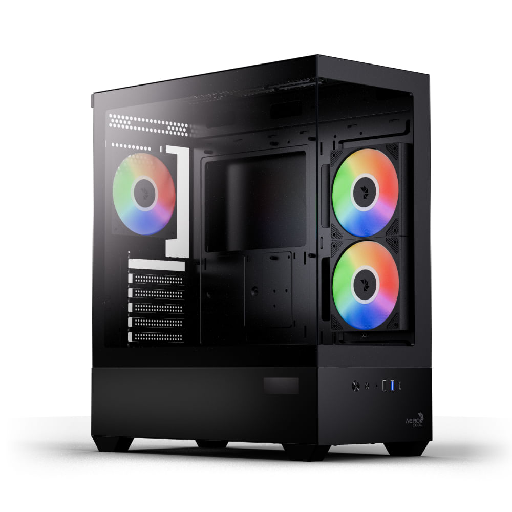 Caja AEROCOOL P500D Digi-G-WT-v1 RGB Blanco