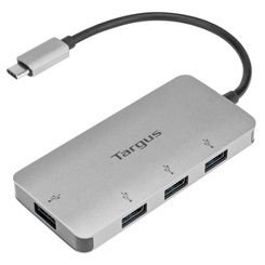 TARGUS USB-C 4 PORT HUB AL CASE SPACE GR EY