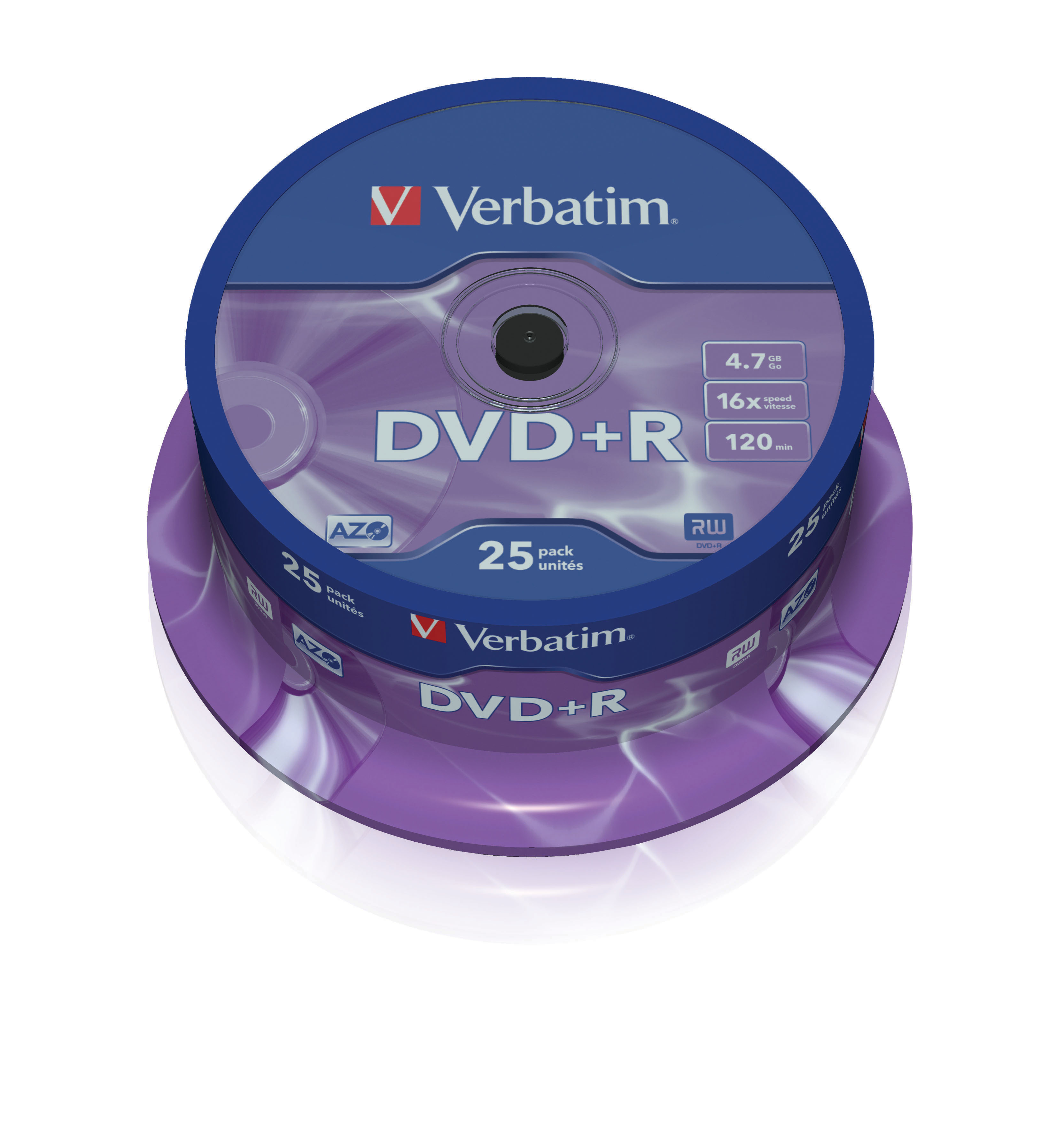 TAMBOR 25 DVD+R 4,7 GB VERBATIM 16X