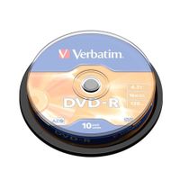 Miniatura 1 de TAMBOR 10 DVD-R 700 VERBATIM 16X