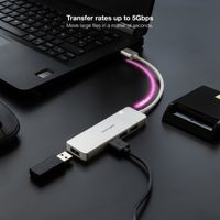 Miniatura 4 de Nanocable Hub USB 3.0 4 x USB 3.0 10cm. Gris