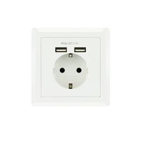 Miniatura 2 de NANOCABLE BASE DE ENCHUFE DE PARED TOMA SCHUKO 2XUSB MAX. 2.4A BLANCA