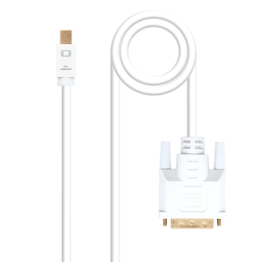 CONVERSOR-NANO-CABLE-MINI-DISPLAYPORT-MACHO-A-DVI-MACHO-5M-BLANCO