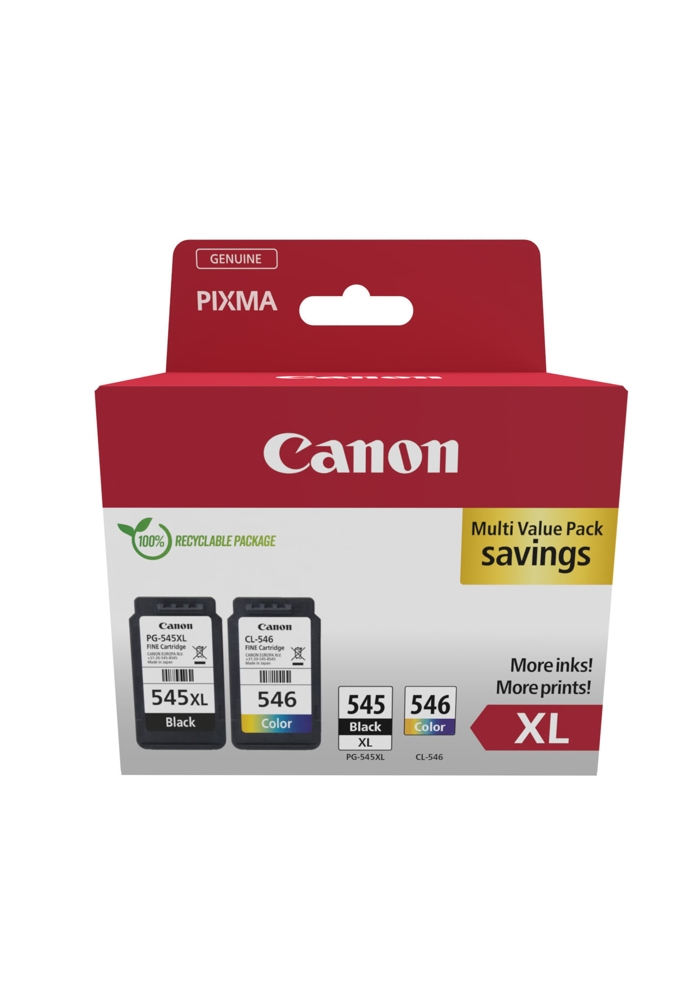 Canon Cartucho Multipack PG-545XL/CL-546XL+Papel