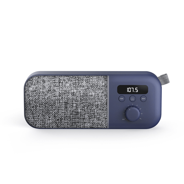 fabric box radio navy