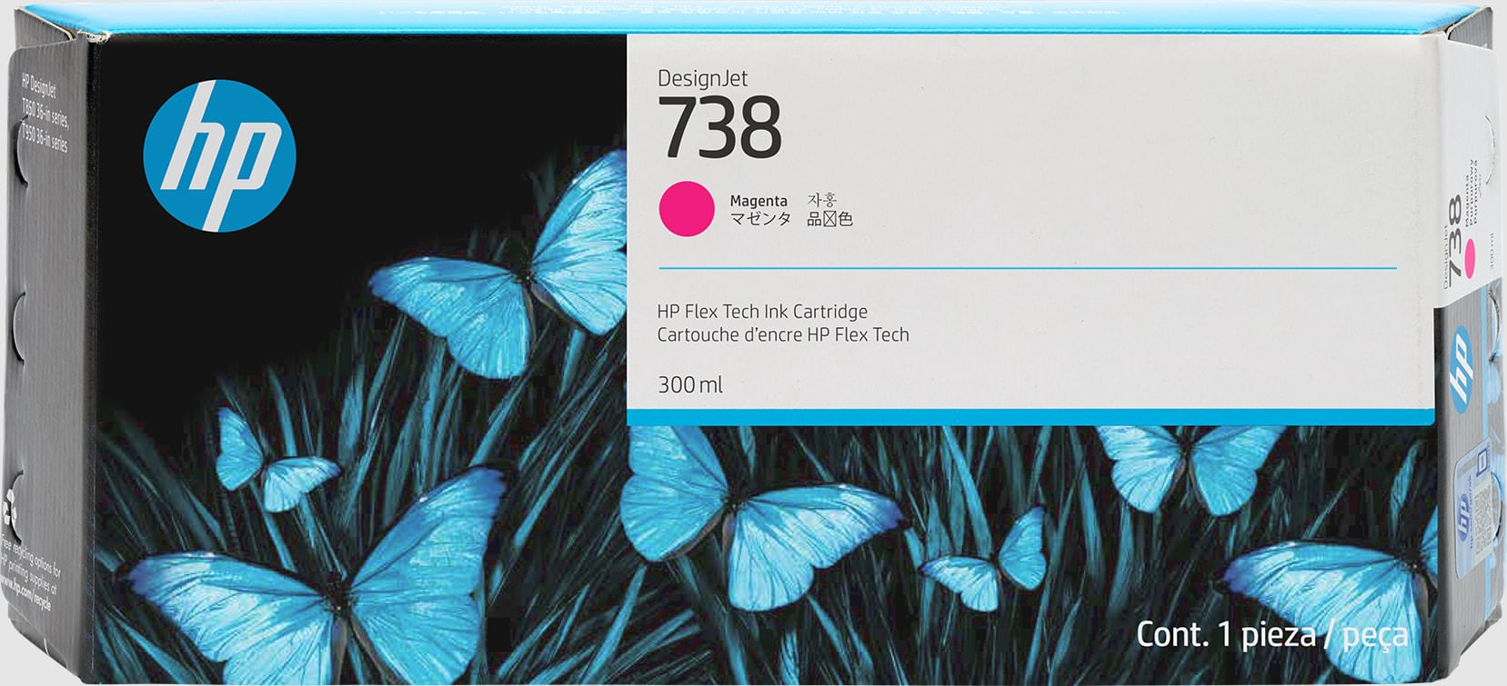 HP DESIGNJET 738 CARTUCHO MAGENTA 300ML