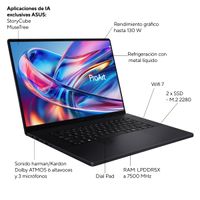 Miniatura 3 de PORTATIL ASUS PRO ART H7606WX-SE024W  AMD AI 9 HX 370, 64GB, 4TB SSD ,16" OLED, W11