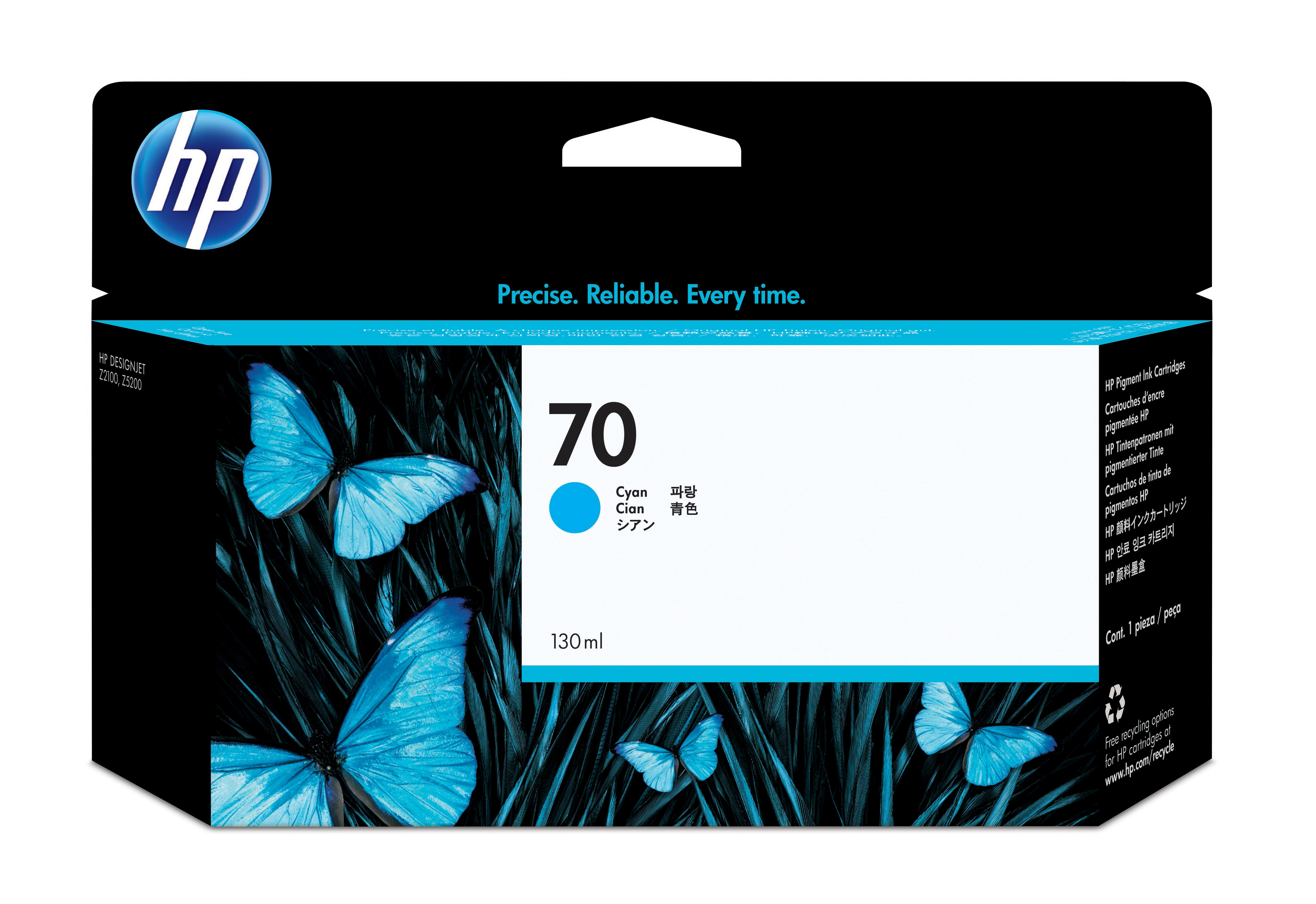 HP Designjet Z2100/Z3100 N?70 Cartucho Cian