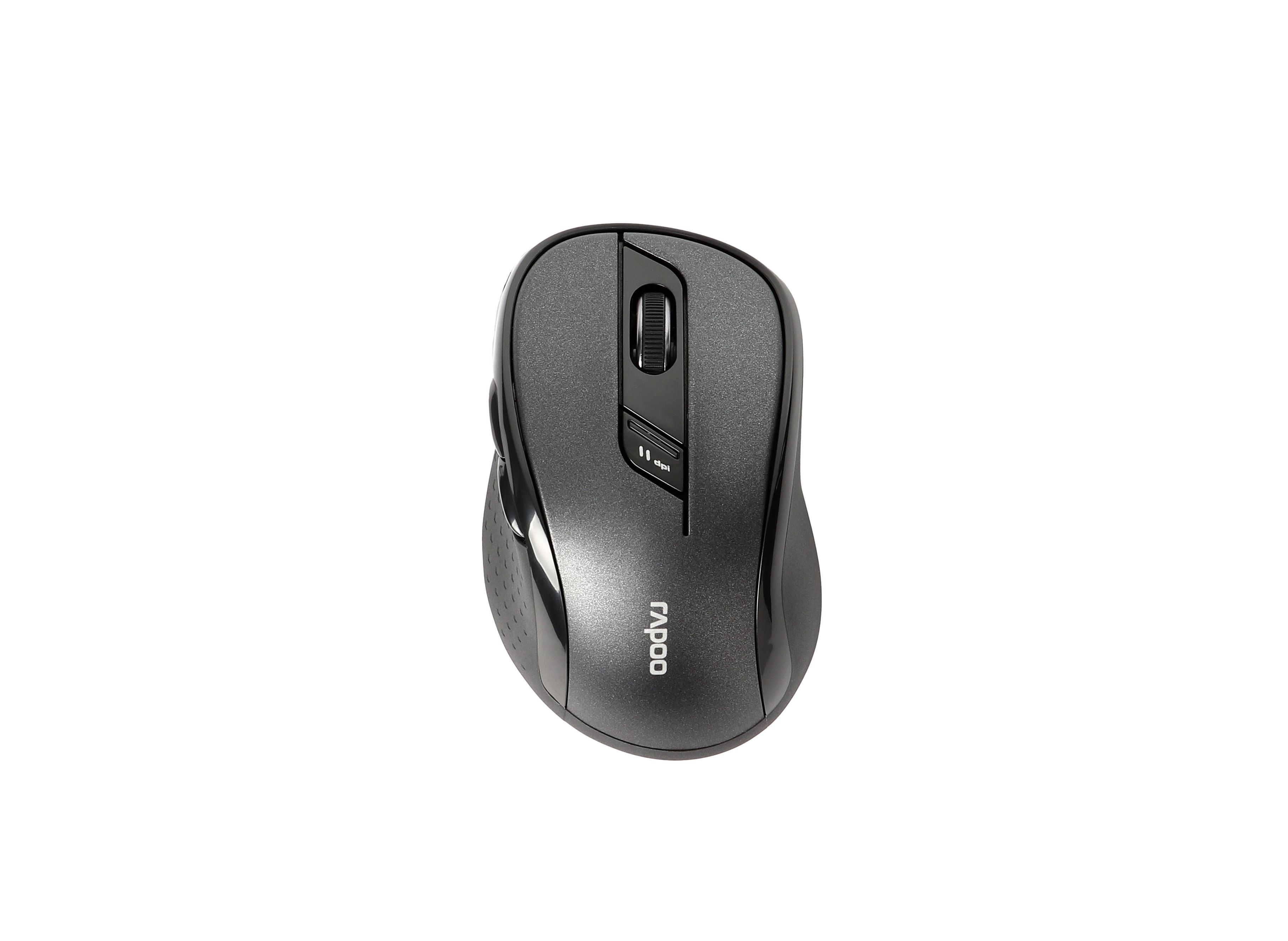 MOUSE RAPOO WIRELESS Y BLUETOOTH M500 SILENT 2.4G GHz BT 4.0 USB 3.0 6 BOTONES 1600 PPP AJUSTABLE