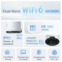Miniatura 6 de PUNTO DE ACCESO EXTERIOR MESH WIFI 6 TP-LINK DECO X50 OUTDOOR PACK 1u AX3000 RISTENCIA IP65 POE
