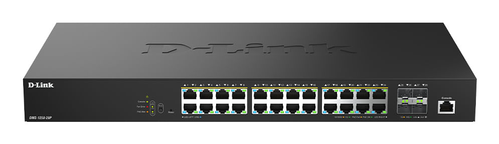 SWITCH GESTIONABLE D-LINK DMS-1250-28P/E 24X 100/1000/2,5GBASE-T POE++ 4X10G SFP+